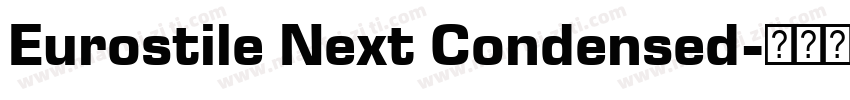 Eurostile Next Condensed字体转换